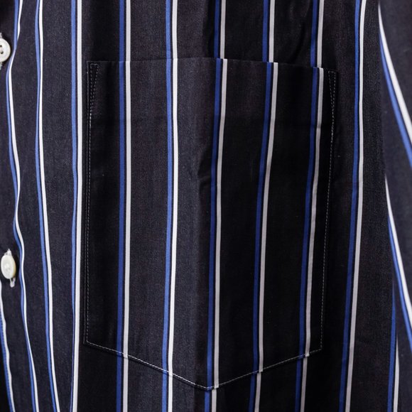 Comme des Garçons Homme Plus Star Pinstripes Grey Men's Button-Up - Picture 9 of 15